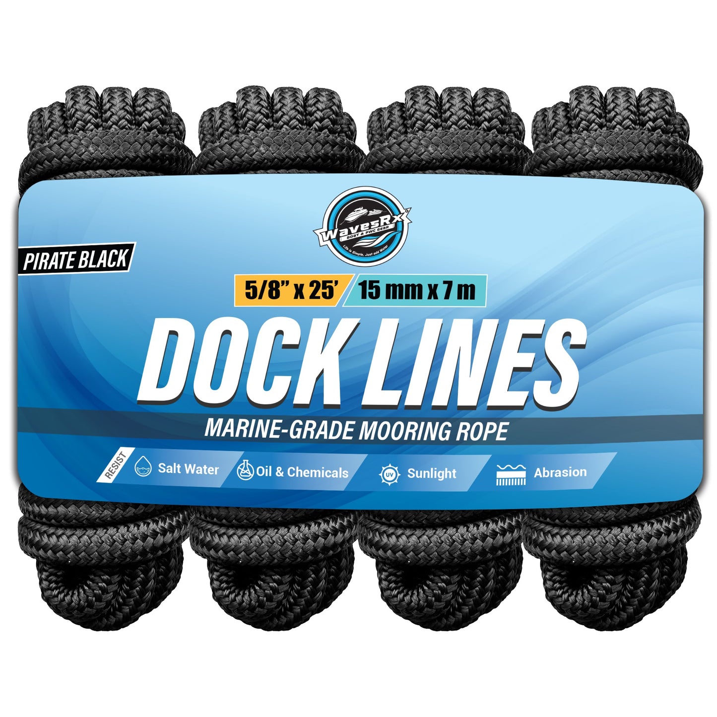 5/8” X 25’ DOCK LINES