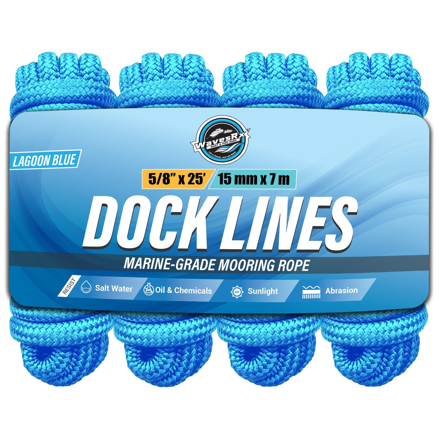 5/8” X 25’ DOCK LINES