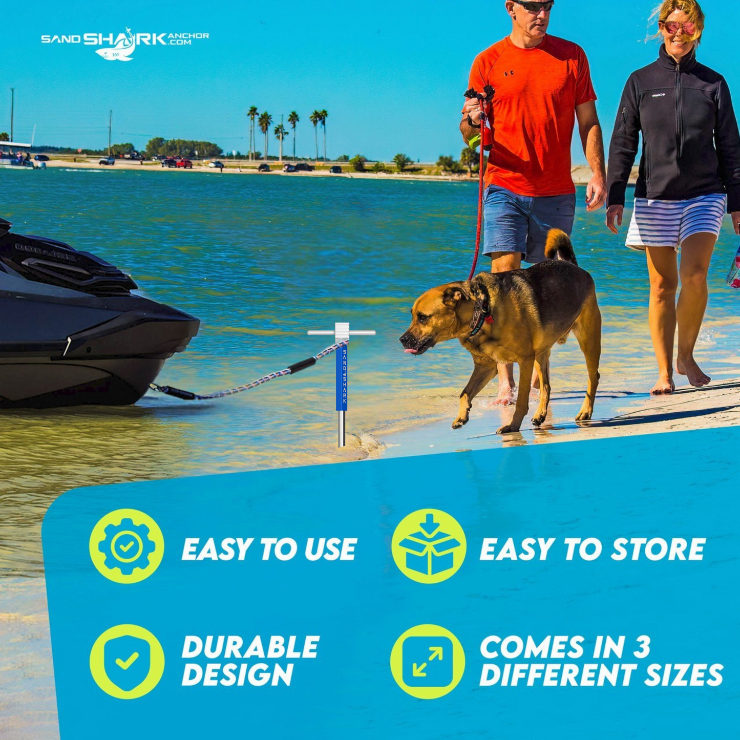 PWC 3.0 Anchor by Sandshark – The Ultimate Anchor for Jet Skis & Personal Watercraft