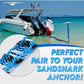 7-14ft Bungee Dock Line, Anchor Line, by Sandshark – Perfect Docking Solution for Boats & Jet Skis