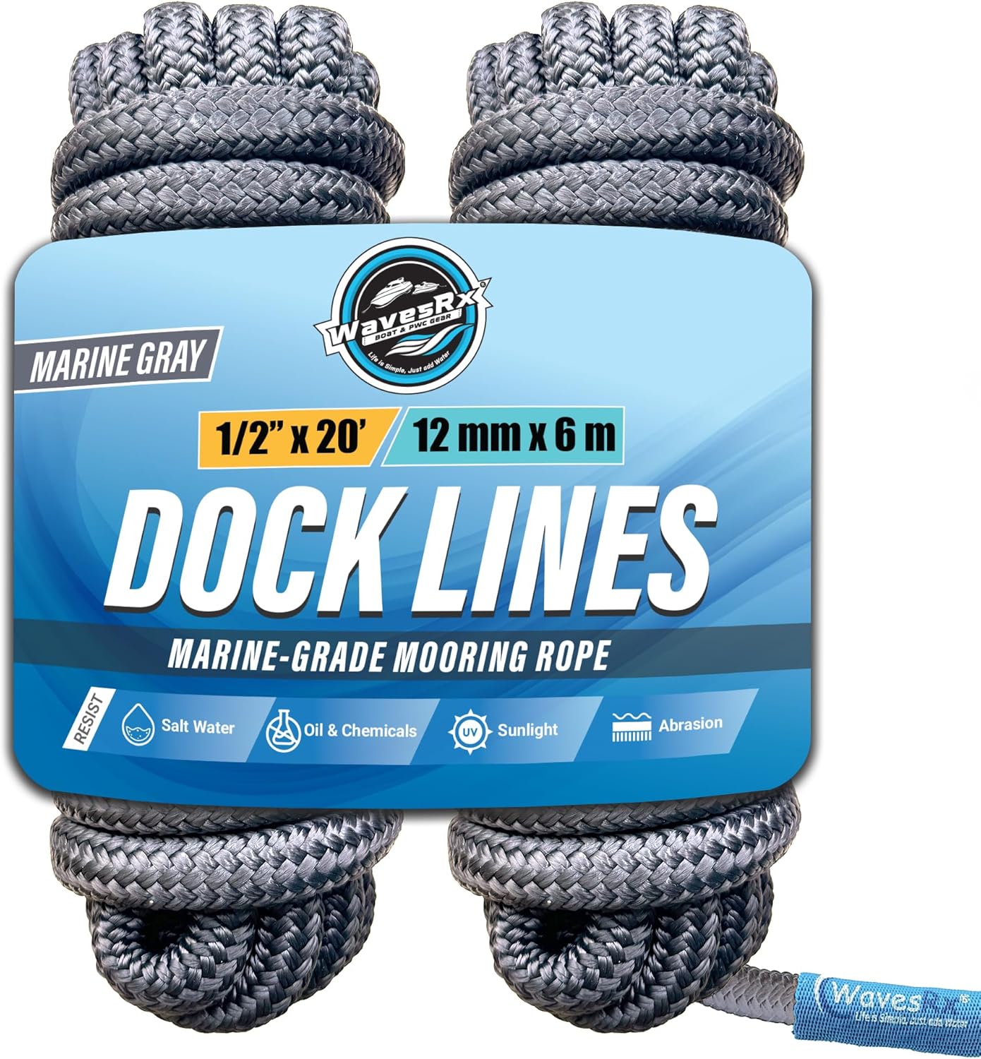 1/2” X 20’ DOCK LINES