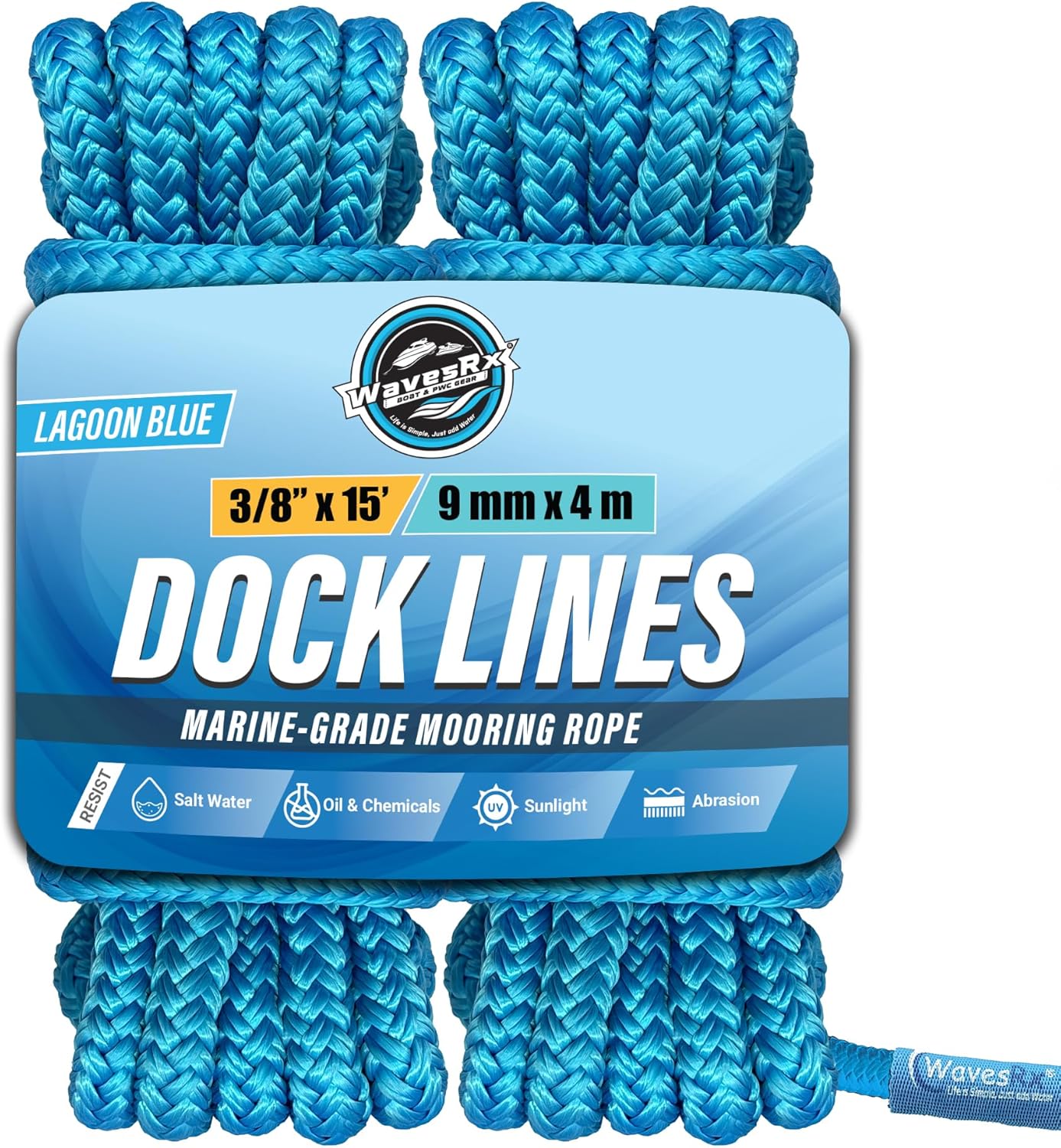 3/8” X 15’ DOCK LINES