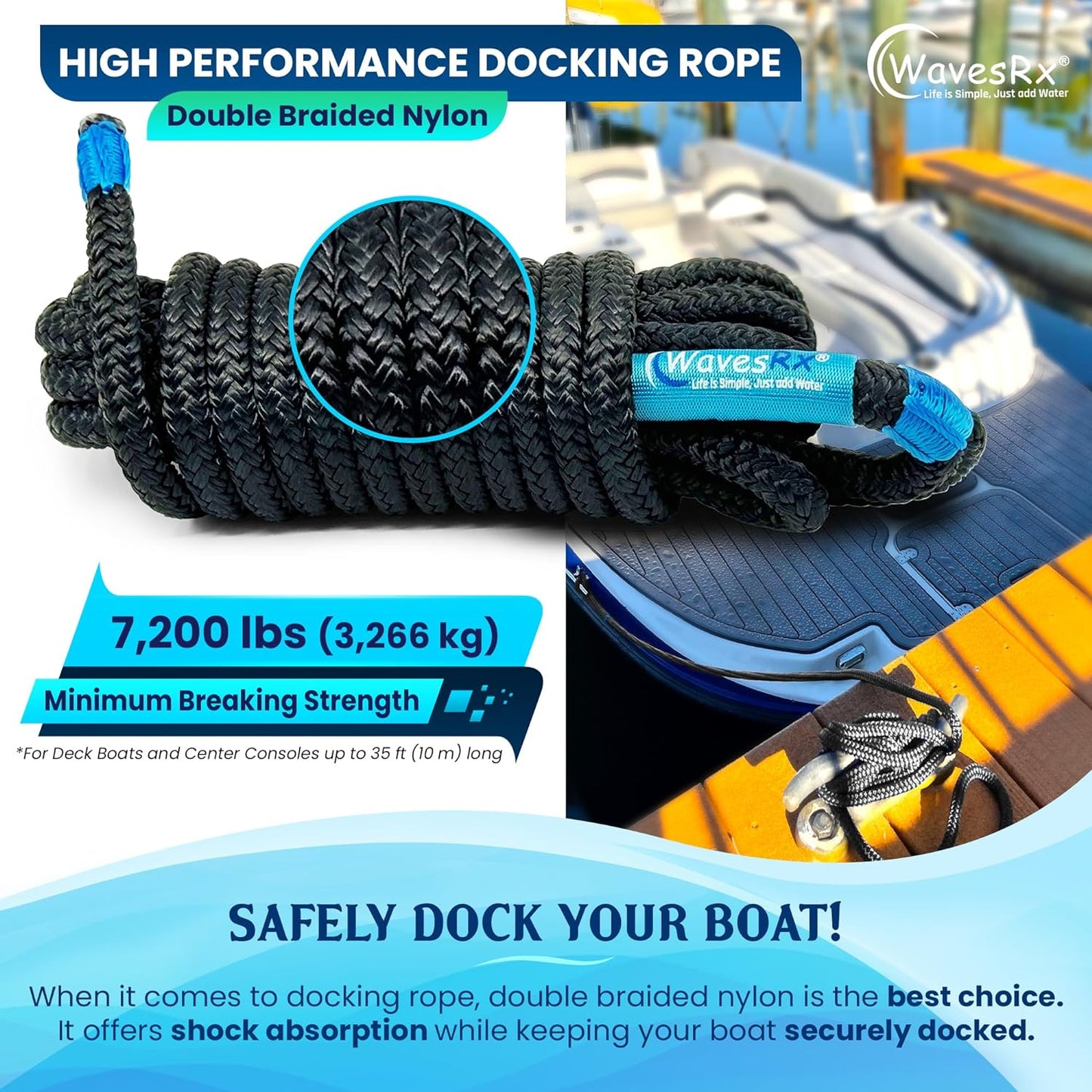 1/2” X 20’ DOCK LINES