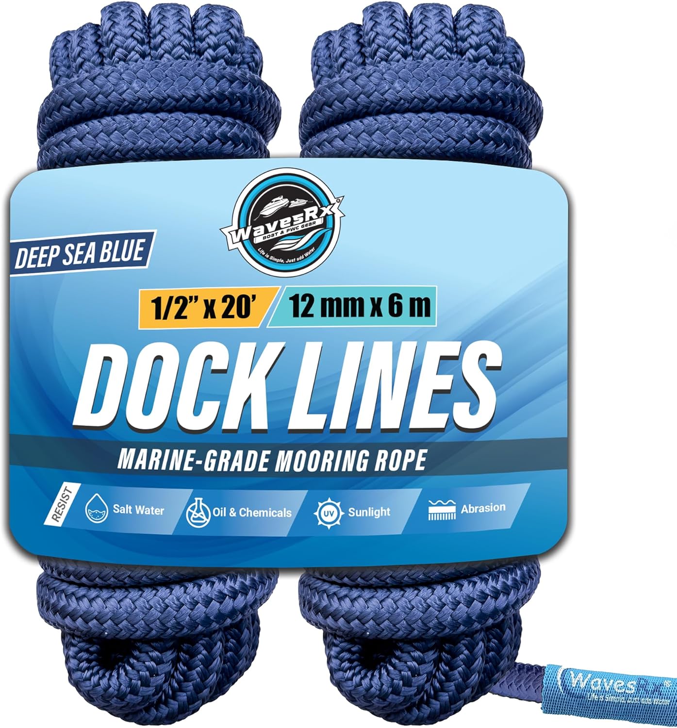 1/2” X 20’ DOCK LINES