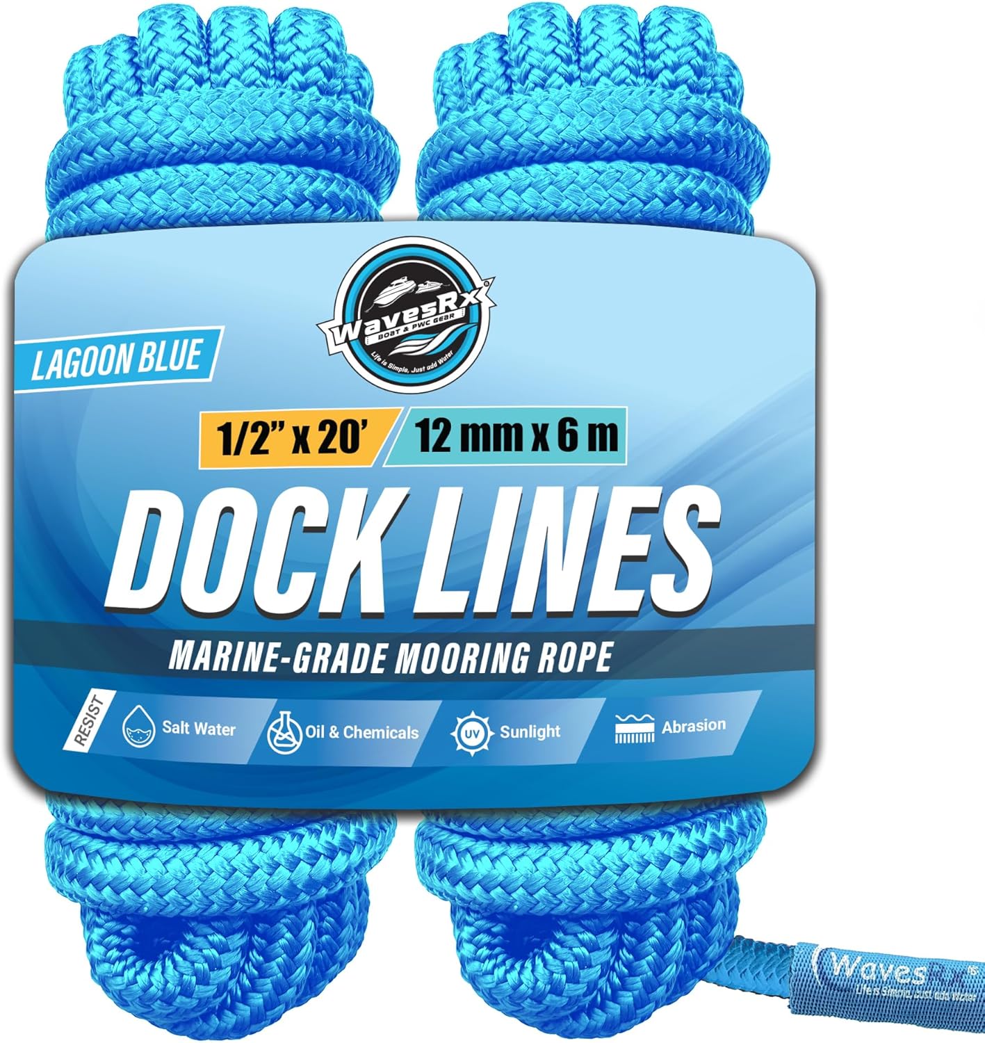 1/2” X 20’ DOCK LINES