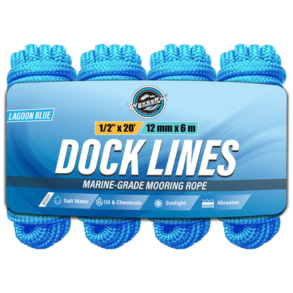 1/2” X 20’ DOCK LINES