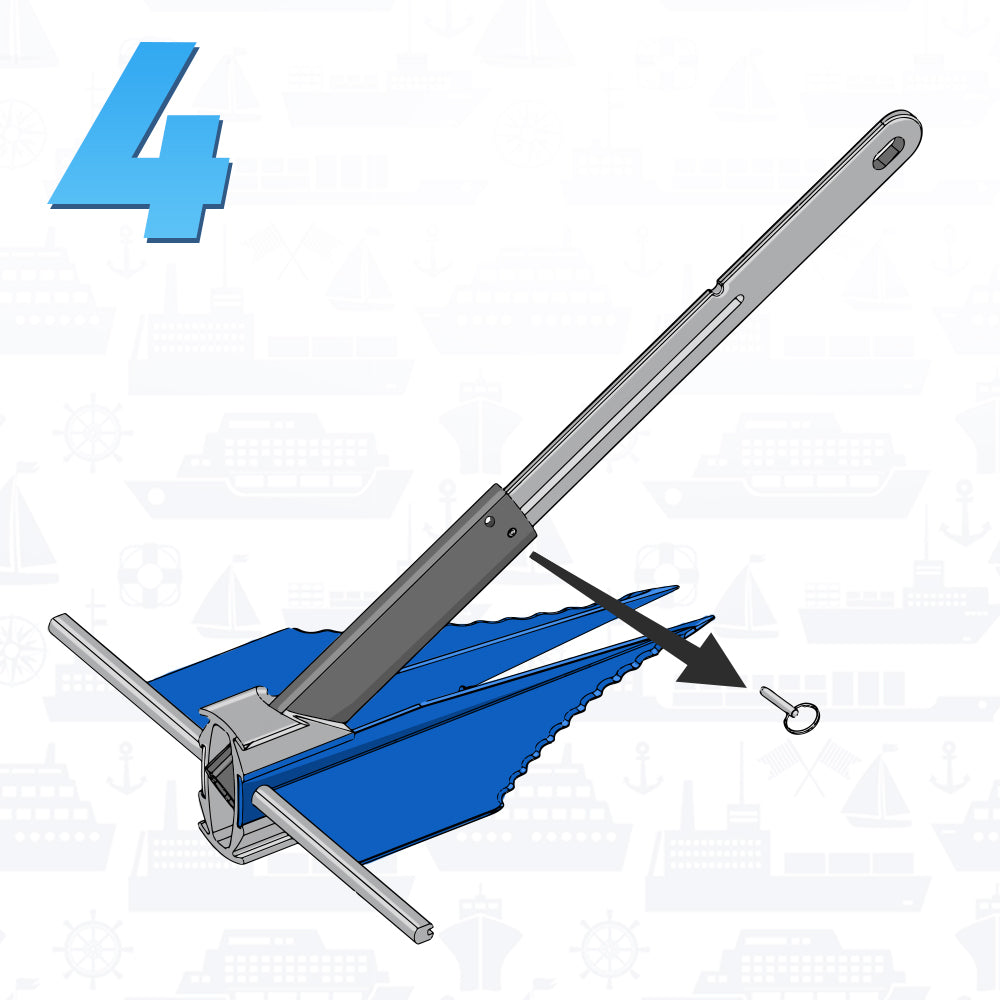 Mini Fluke Anchor– Compact, Powerful Anchor for Jet Skis, PWCs, Kayak, & Small Boats (Anchor, Line, Case)