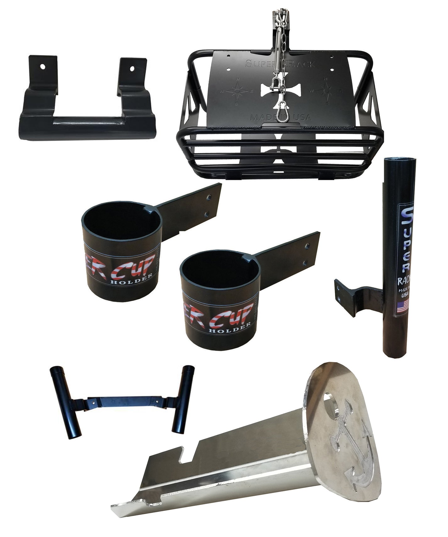 Rod Holder For Jet Ski Waverunner Cup Holder PWC Super Rack